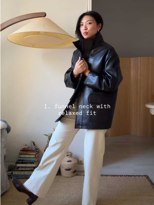 Pick your fav!!!!! My fav dressing season 🥰 #falloutfit #leatherjacket 