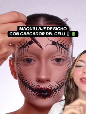 Haciendo un ciempiés para Halloween con el cargador del telefono 🐛 con @annasteinok || ib @Héloïse 