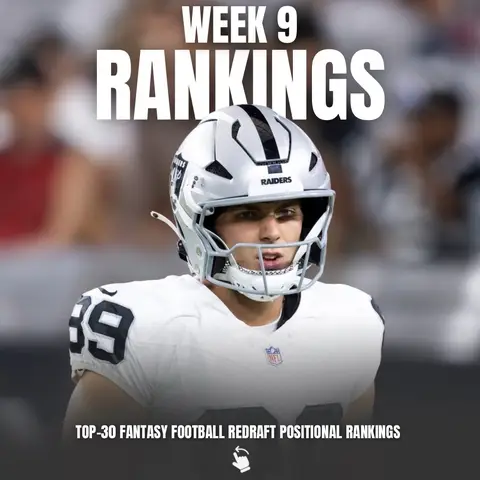 QB? RB? WR? Who’s making moves in Week 9 👇 My top-30 fantasy redraft positional rankings! See who’s rising and who’s falling ⬆️⬇️ #fantasyfootball #fyp #FantasyFootballTips #nfl #ranking 