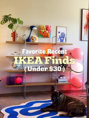 My favorite recent IKEA finds under $30—bringing bold color + playful lighting into a cozy / eclectic home ✨ #ikeafinds #ikeatok #dopaminedecor #ikeahomedecor #apartmenttour  colorful interiors, bold home decor, vibrant living room ideas, dopamine decor trend, modern home styling, budget IKEA lighting hacks, small space colorful design, interior design inspiration, home decor under $30, playful lighting design, cozy bright home, trendy interior finds  