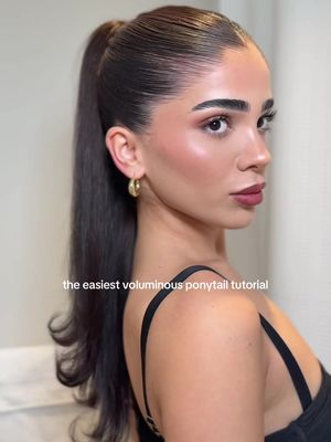 my favorite way to elevate a ponytail… (and it looks like your hair is 20x longer) #hairstyletutorial 