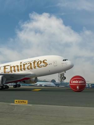 The Emirates NBA Cup is cleared for takeoff! ✈️ 🏀 #Emirates #EmiratesNBACup #Basketball #NBA 