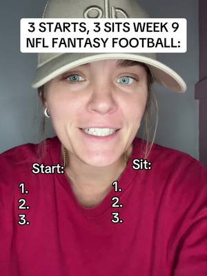 Fantasy football starts/sits for week 9! #eagleswalterpicks #nflweek9 #fantasyfootball #nflfans #walterpicks 