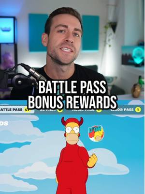 Fortnite x Simpsons battle pass bonus rewards!  #fortnite #simpsonsfortnite #fortnitebattlepass