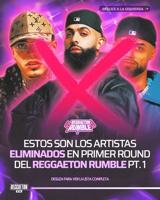 Estos son los resultados de la primera parte del Round 1 del Reggaeton Rumble ❌ Eliminaron a tu favorito⁉️ #reggaeton #fyp 