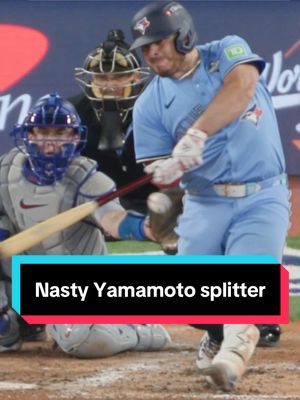 Yoshinobu Yamamoto’s splitter had serious movement in #WorldSeries Game 6!  #MLB #Dodgers #YoshinobuYamamoto 