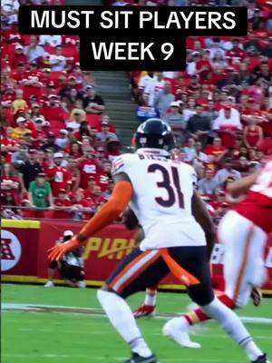 Week 9 Sits #fantasyfootball #fantasyfootballtips 