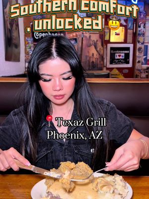 📍 @texazgrill  Phoenix, AZ Officially adding chicken fried steak to my comfort food rotation. Texaz Grill understood the assignment 👏 #chickenfriedsteak #comfortfood #phoenixfoodie #phoenixfood #foodreviews 