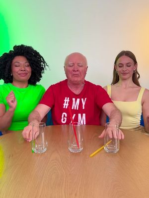 Grandpa just wants to see them win 🥹 #games #grandpa #kindness #fyp #123go 