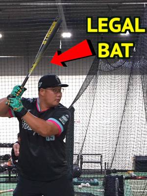 I Snuck An illegal Bat Into A Real Home Run Derby. Full YouTube video up now link in bio. #baseball #illegal #fypシ 