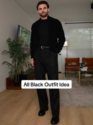 A minimal all black look for today’s outfit. #menstyle #minimalstyle #mensoutfit #outfitideas 
