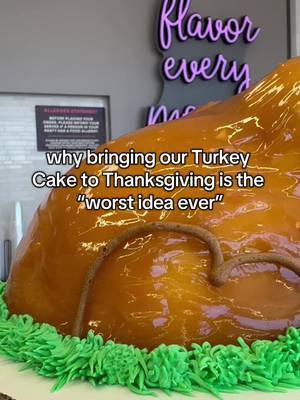 the worst part: get $5 off your Turkey Cake in the BR App for a limited time only 🤭 terms and conditions apply, see Baskin-Robbins App for details 