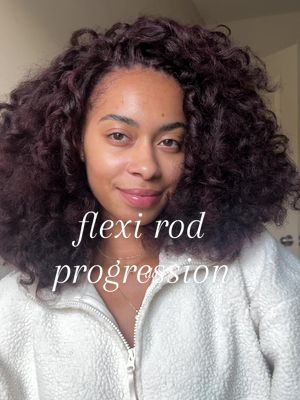 how my flexi rod held up. i combed them out for a wig braid down yesterday and it actually was so cute i wore it another day   tommorow is washday 🤭✨