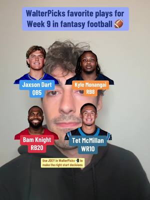 These are must starts this week in fantasy football!! #buccaneerswalterpicks #fantasyfootball #nflfantasy 
