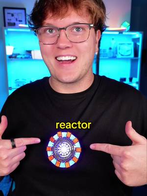 i actually did it… the arc reactor is real 💀   #Tech #marvel #ironman #gadget 