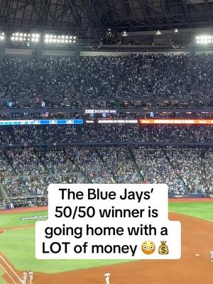 That is a BIG 50/50 😳💰 #MLB #baseball #toronto #bluejays #money 