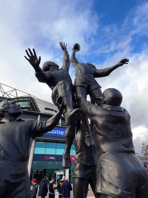 We were out yesterday with fans at Twickenham celebrating the start of the Autumn Nations Series and the hairiest month of the year. Uniting England and Australia fans for men’s health under the power of the moustache. It’s time to get your mo on.  #MovemberTwickenham #rugbyunion #england #movember 