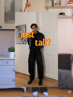 Is it a fit or is he just tall? Let me know what you think of this one 🤔 #mensoutfits #shortguy #cleanaesthetic #recreatingpinterestoutfits #wardrobeessentials 