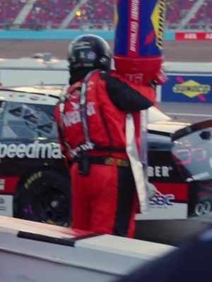 Shaving down at the @nascar @dgmracingfl #XfinitySeries with @joshbilicki's crew. Thanks @gillette and #speedmaster Shave down and sign up for #Movember now at movember.com/register
