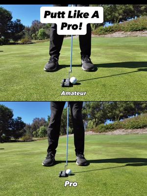 What's the difference between amateurs and pros on the greens?