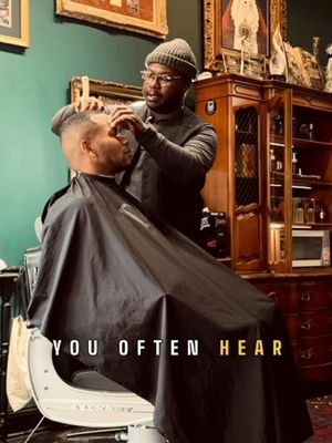 Barbershop Therapy! Yes, this time is more than about sharp cuts. It’s camaraderie, healing and sometimes — quiet. Obviously, professional therapists are a must — but, for many men, our barbers were our first therapists!
