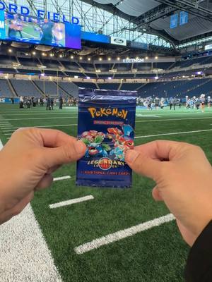 The @Detroit Lions invited me back to Ford Field to open a pack of Legendary Collection from 2002! Should I Open it? Or Should I Keep it Sealed? #pokemon #pokemontcg #pokemoncommunity #detroitlions 