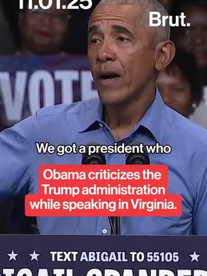 While speaking at a rally for Virginia Democratic gubernatorial candidate Abigail Spanberger this weekend, former President Barack Obama publicly criticized Trump and his administration, while encouraging citizens to vote for candidates who oppose Trump's policies in the upcoming off-year elections, which will be held by several states on Tuesday, November 4. Obama called out the White House for "lawlessness," "recklessness," and "craziness," condemning the actions of the current administration, the Supreme Court, and Republicans in Congress who refuse to stand up to the president. #Obama #Elections #Virginia #Rally #TrumpAdministration