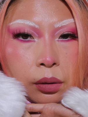 Halloween Bunny Make up tutorial 🐇👯‍♀️🐰 follow @tesschung for more make up looks ✨ @Yepoda dewy day cushion-n3n* @Huda Beauty faux filter concealer- coconut flakes*  easy bake - cherry blossom* setting spray* @Fenty Beauty suede powder blush - petal popping* @LAWLESS Beauty cream blush - cherry pie* @dieverunecosmetics smitten palette* @moiracosmetics gel liner - white* @Trixie Cosmetics Brittany palette* Lip combo @LHcosmetics crayon - soft* @Queencosmetics #liquid lipstick- timeless* #bunnymakeup #halloweenmakeup #pinkmakeup 