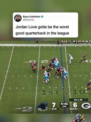 Hard to evaluate the Packers when they constantly play down to their competition ☠️ #jordanlove #packers #nfl 