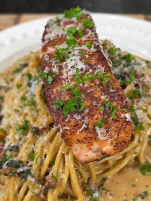 30 Minute Salmon Pasta #FYP #foryou #mrmakeithappen #recipes 