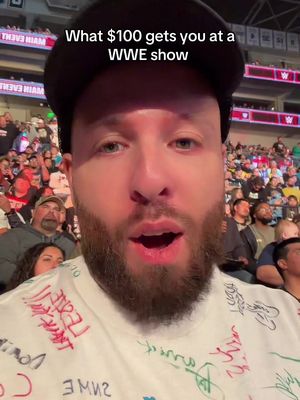What $100 gets you at a WWE show #WWE #tickpick #tickpickpartner 
