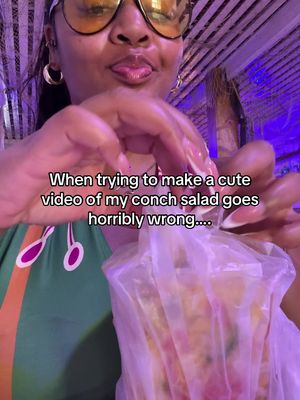 Literally almost took me out. 🫠 #nassau #conchsalad #fyp 
