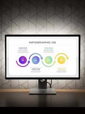 Infographic 02 - PPT Template by @misterslide. Explore Powerpoint with Morph Transition 👍 #powerpointideas #powerpointtemplate #powerpointdesign #morphpowerpoint