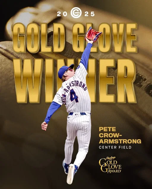 Congratulations to Pete, Ian, and Nico on their Gold Glove Awards! #cubs #MLB 