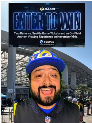 Win an exclusive VIP #Rams experience on 11/16/25 at SoFi Stadium thanks to @TickPick ! You can be ON THE FIELD for the National Anthem and  have VIP seats for the game! #NFL #LARams #RamsHouse #LosAngeles 