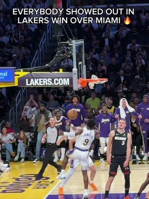 LAKERS TAKE DOWN THE MIAMI HEAT 🔥 #lakers #la #NBA #basketball #sports 