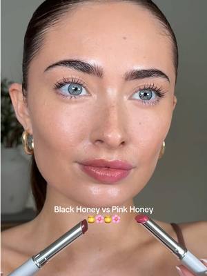 Showing you girls the difference between black honey and pink honey @Clinique UK 🌸🍯 #grwm #makeup #blackhoney 