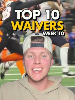 THE Best Waiver Wire Adds For Week 10 🔥 ✅ 10. Luke Musgrave (1%) – Steps in as Green Bay’s top TE with Tucker Kraft out. Worth a stash if you’re thin at tight end. ✅ 9. Trey Benson (63%) ✅ 8. JJ McCarthy (25%) – Three total TDs and one rushing last week. Showing sneaky upside in Superflex formats. ✅ 7. Demario Douglas (6%) – First 100-yard game with a TD. If Boutte stays out, Douglas could earn a bigger role. ✅ 6. Isaiah Davis (34%) – Coming off a bye but trending up. If Breece Hall or Braelon Allen miss time, he’s a top pickup. ✅ 5. Dylan Sampson (12%) – Judkins is banged up, and Sampson’s catching passes out of the backfield. Great stash with upside. ✅ 4. Joe Flacco (53%) ✅ 3. Troy Franklin (55%) ✅ 2. Parker Washington (25%) – Emerging as Jags WR2 behind Christian Kirk. Role and targets keep growing. ✅ 1. Colston Loveland (27%) – Breakout week: 6 catches, 118 yards, 2 TDs. The Bears’ new go-to tight end — must add everywhere. #fantasyfootball #fantasytips #waiverwire #nflfantasy #fantasyfootballwaiverwire 