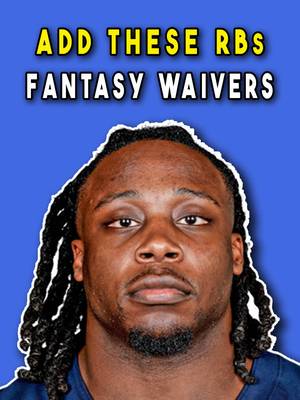 4 running backs you need to add in your fantasy football league before your friends do #fantasyfootball #week10