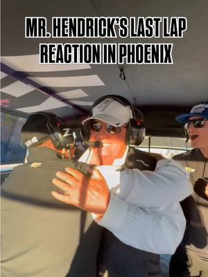 Mr. Hendrick’s reaction to the championship-winning lap! #NASCAR #KyleLarson 