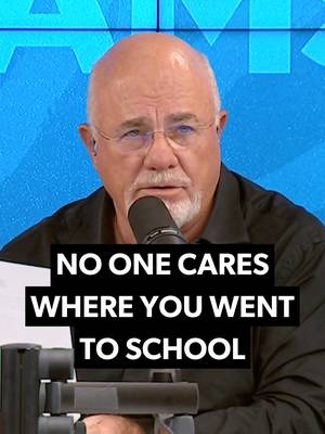 Where you go to school does not matter. There is no data, zero pieces of research, to say where you went to school causes you to be successful. None. Nada. The formula that makes you successful is called stirring up the person in your mirror, and then go find the knowledge it takes to become successful. Your degree doesn’t make you successful. YOU do. #college #school #success #highereducation