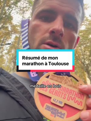 Déçu mais Finisher quand même 💪 #humour #pourtoi #marathon #Running #toulouse 