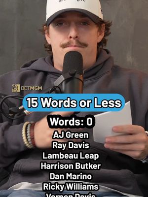 playing 15 words or less #nfltrivia #15wordsorless