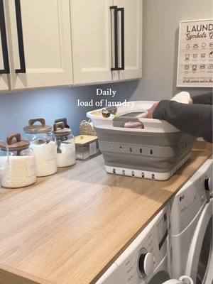 So satisfying to finish a load of laundry from start to finish every day 😌🧺 #laundry #laundryday #laundryroutine #laundryhacks #dailylaundry 