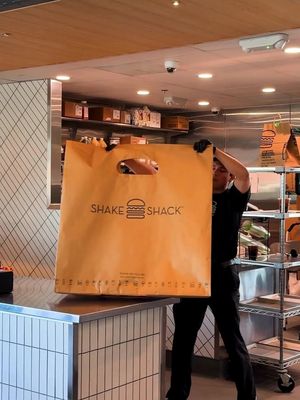 You’re gonna need a bigger bag. Tomorrow. #fyp #ShakeShack 