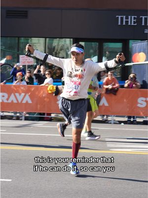 26.2 miles on 1 leg 👏🏼 #nycmarathon 