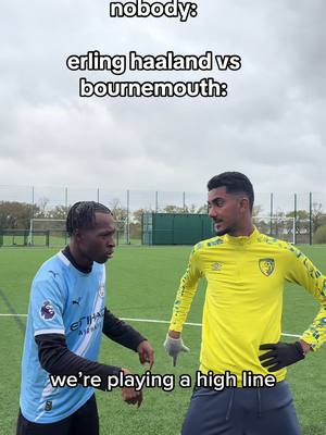 haaland couldnt believe his eyes when bournemouth played a high line #football #Soccer #footballskit #footballtiktok #11able 