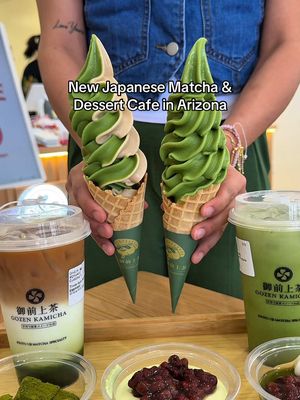 It’s called Gozen Kamicha in Chandler. #matcha #arizona #chandler #dessert 