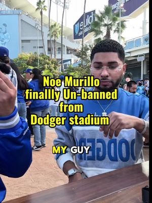 @Noe Murillo has finally been un-banned from Dodger Stadium😂🔥🙌🏻 #fyp #noemurillo #dodgers #dodgerstadium #dodgersbaseball 