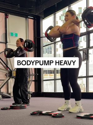 bestie duo, @DANNIELLE & @KB take BODYPUMP HEAVY 💪 #bodypumpheavy #lesmills 